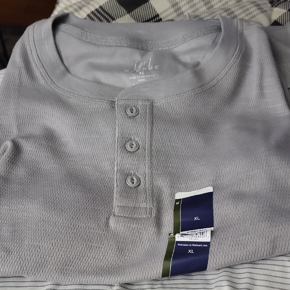 George Light Gray Henley Shirt